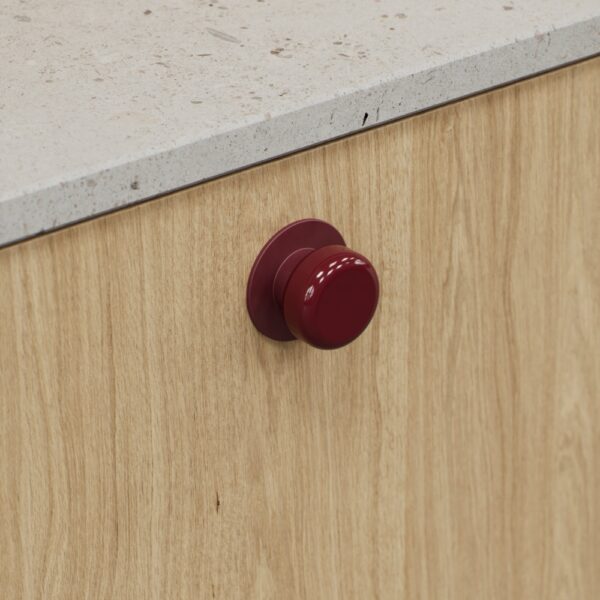 Grebkompagniet, Knop, Greb knopper, Møbelknop Colette Glossy Maroon Red