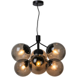 Spisebordslampe sort, Ivona 6 spot, Pendel